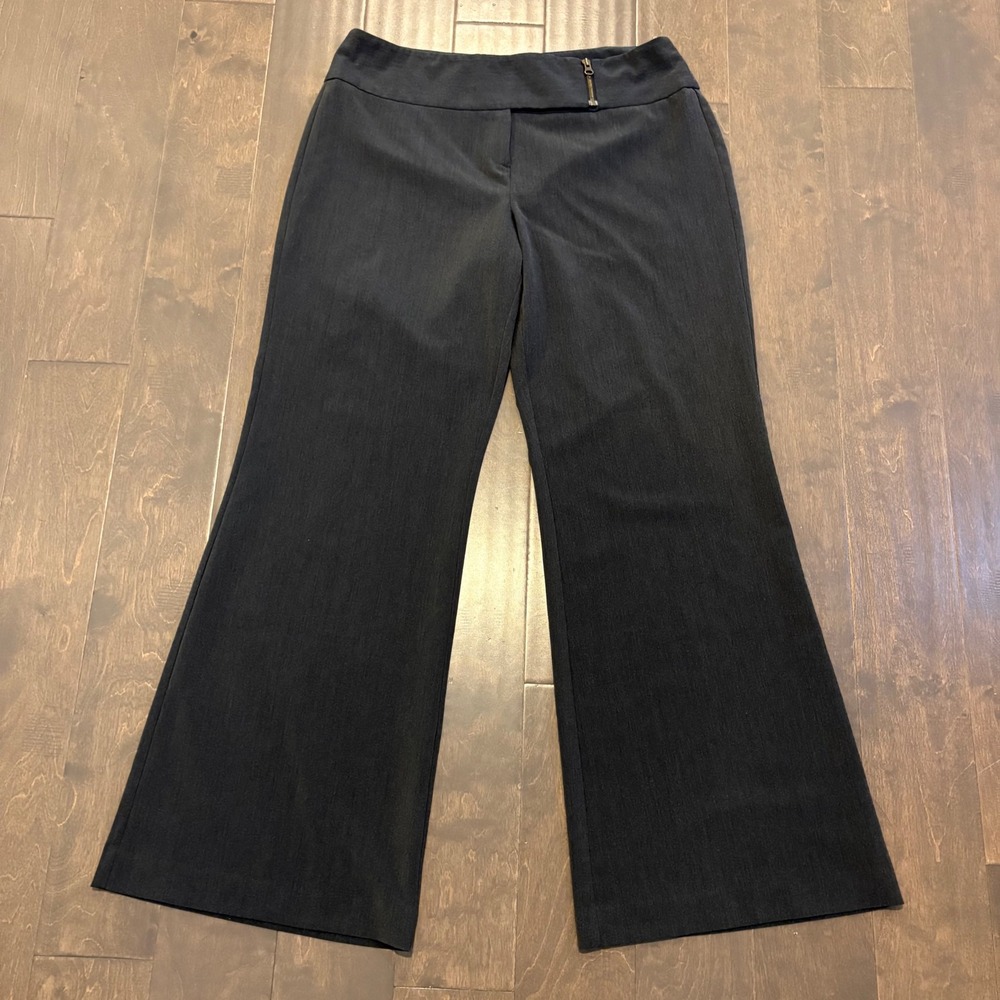 Margaret M Womens Black Flare Dress Pants Size 16